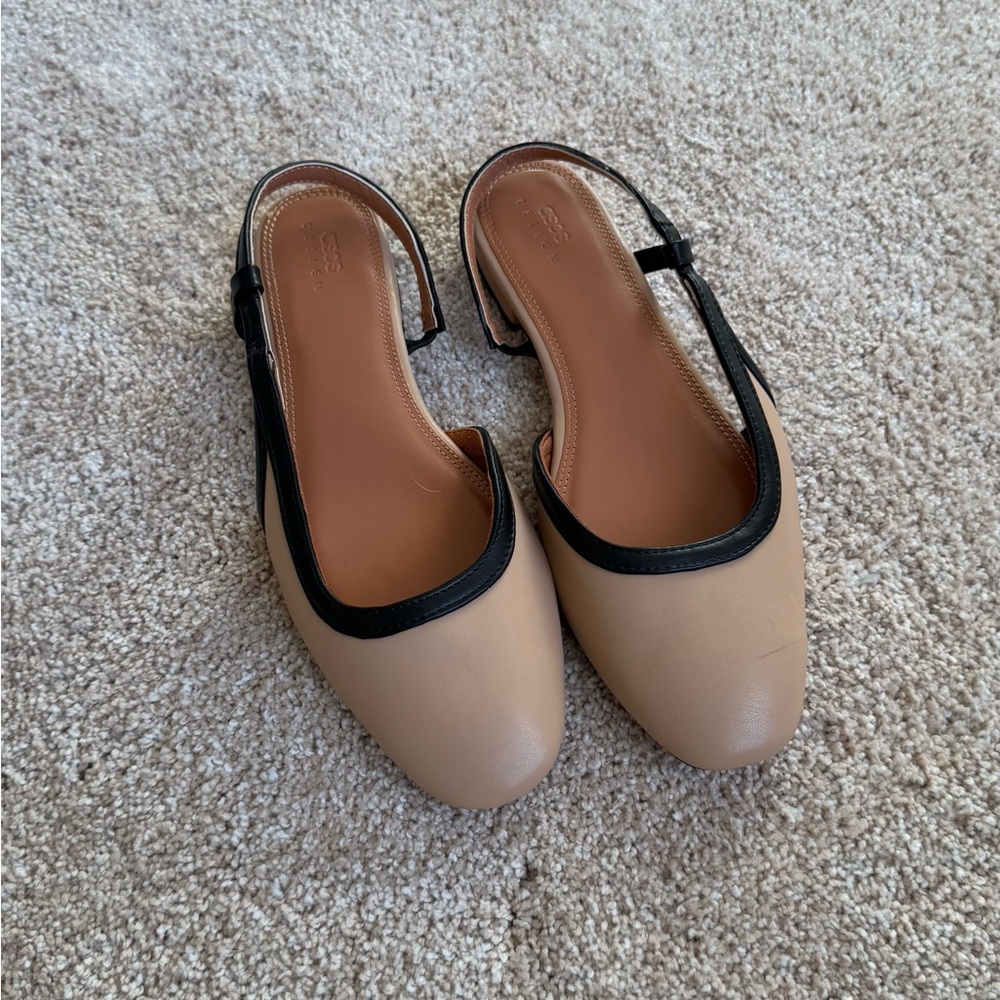 ASOS tan flats